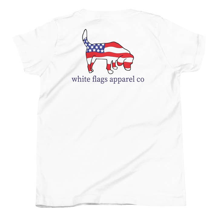 T-shirt graphique pour jeunes pour la vente par White Flags Apparel Co