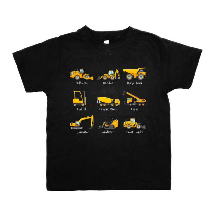Sage & Soil – Großhandel T-Shirt – Kinder – Kinder-T-Shirt mit Bagger-Motiv
