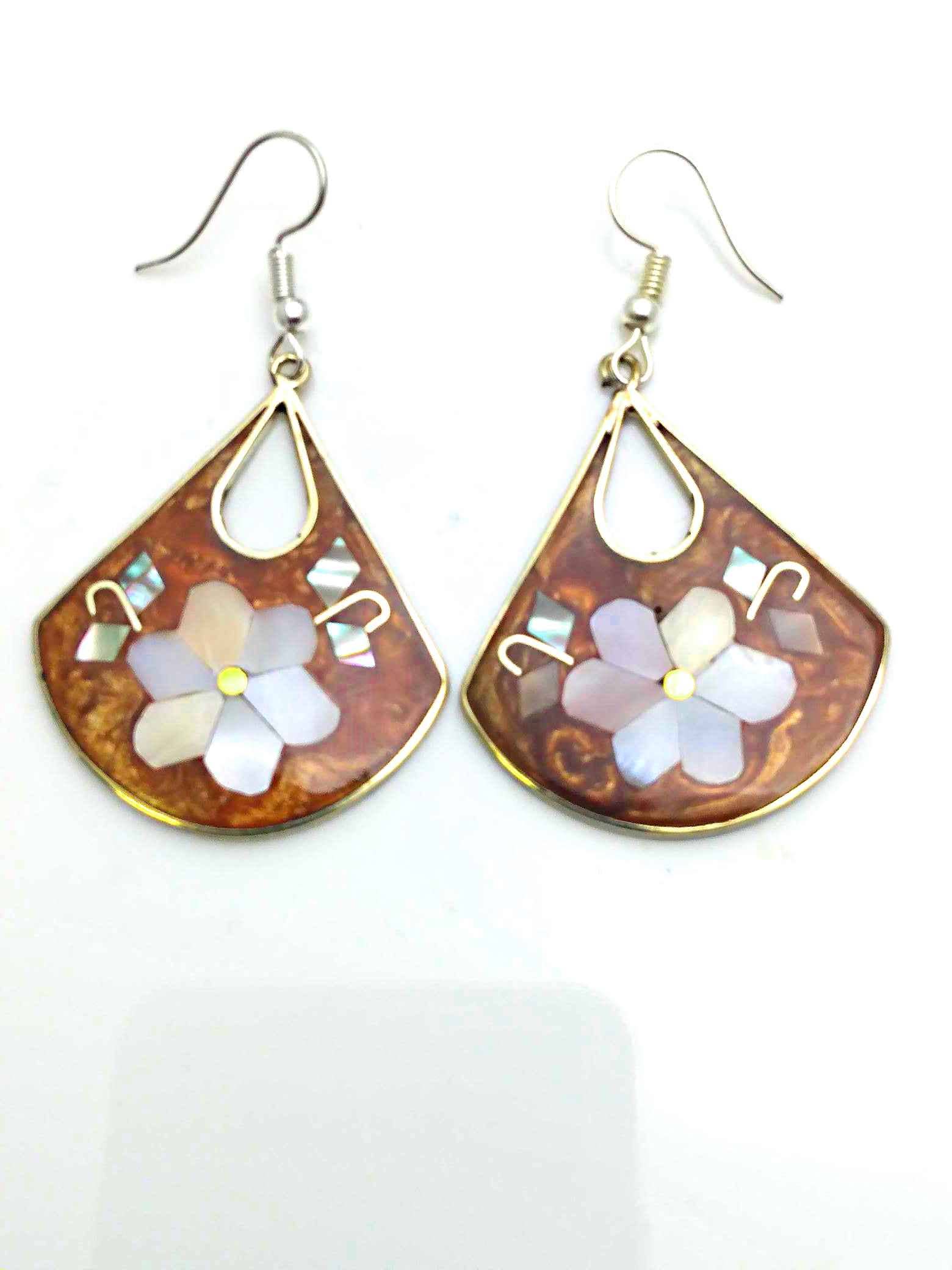 Costello International - Vente Boucles d'oreilles pendantes - La plus grande variété de boucles d'oreilles artisanales incrustées de mosaïque mexicaine65