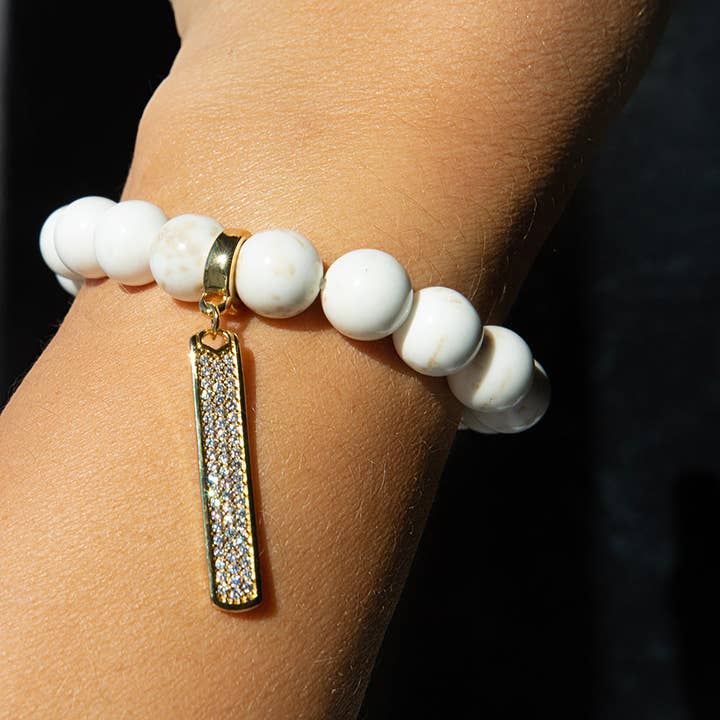 Lenny & Eva - Wholesale Individual Charm/Pendant - Bar Charm, CZ | Charm Bar | Charm Necklace | Charm Bracelet
