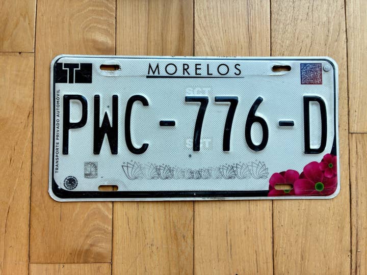 Matrícula de Morelos México 2018 por atacado de RusticPlates