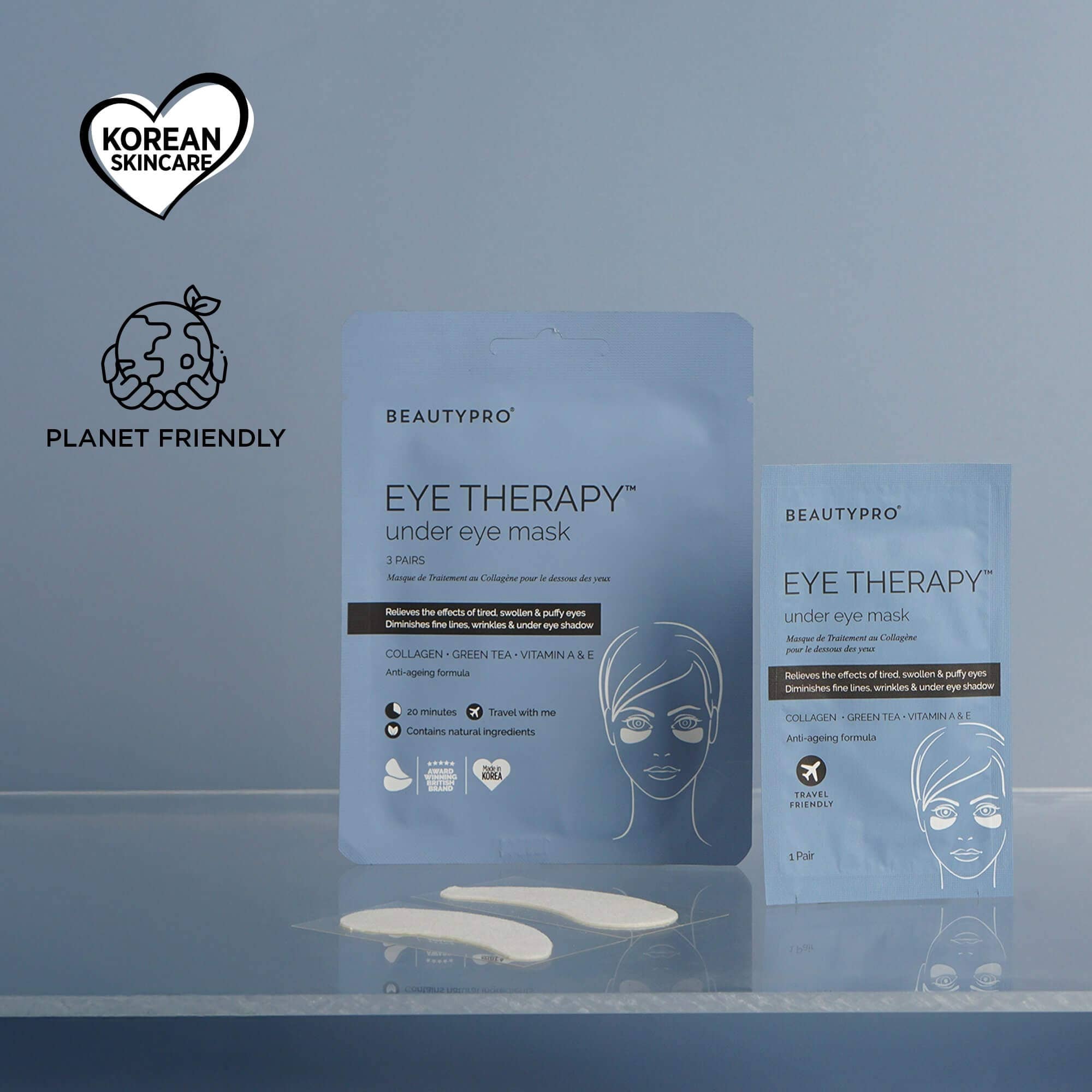 BEAUTYPRO – wholesale Eye treatment mask – EYE THERAPY Under Eye Mask (3 pairs)4