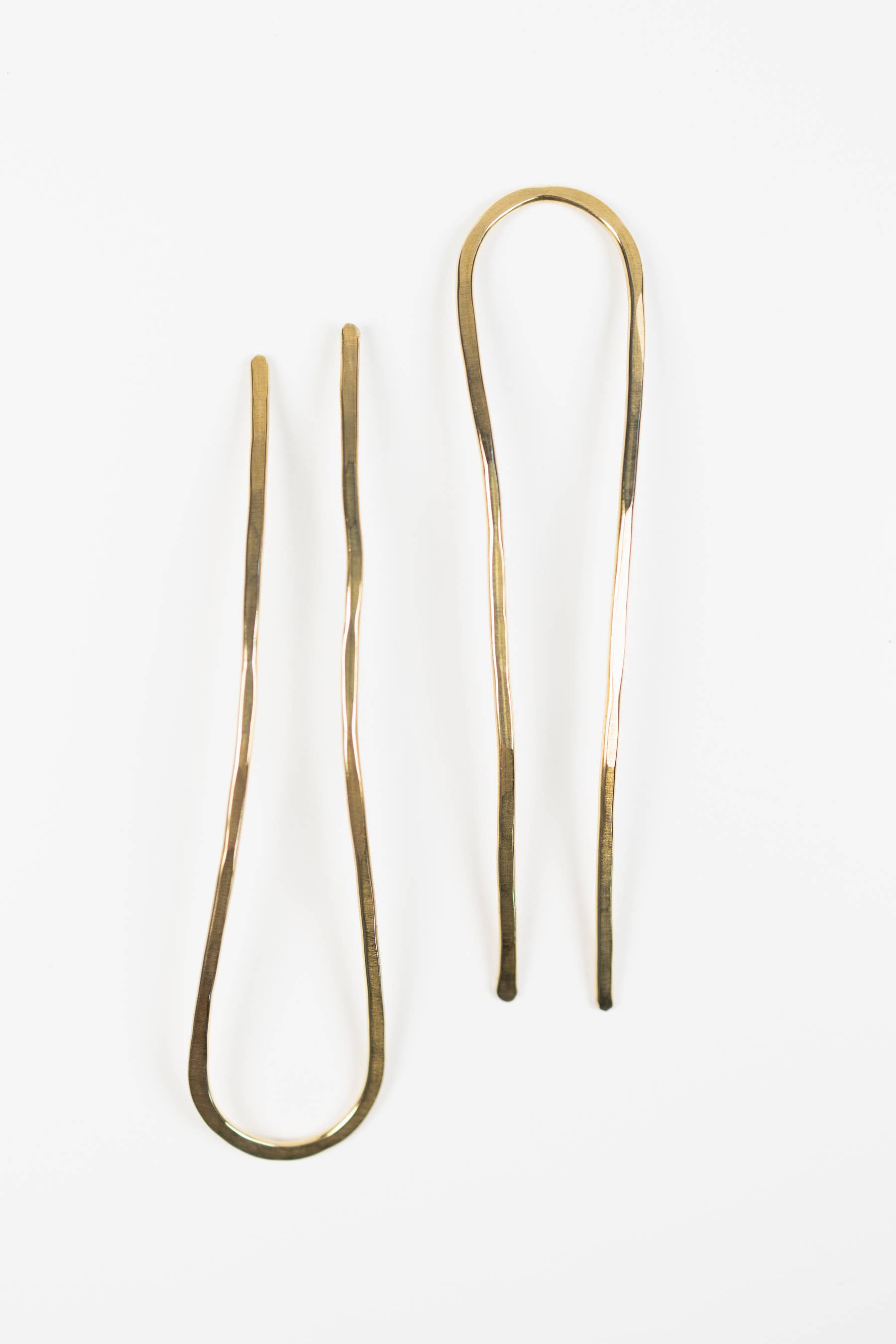 Mira Kauai - Wholesale Hair Pin - Hammered Brass Hair Pin1