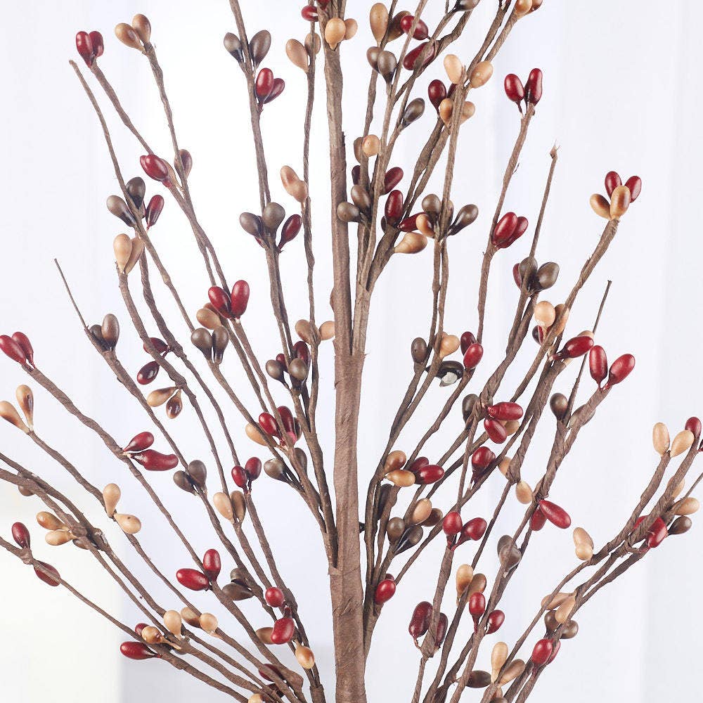 Factory Direct Craft – wholesale Artificial flowers – 25" Fall Color Pip Berry Spray - Select Color  1