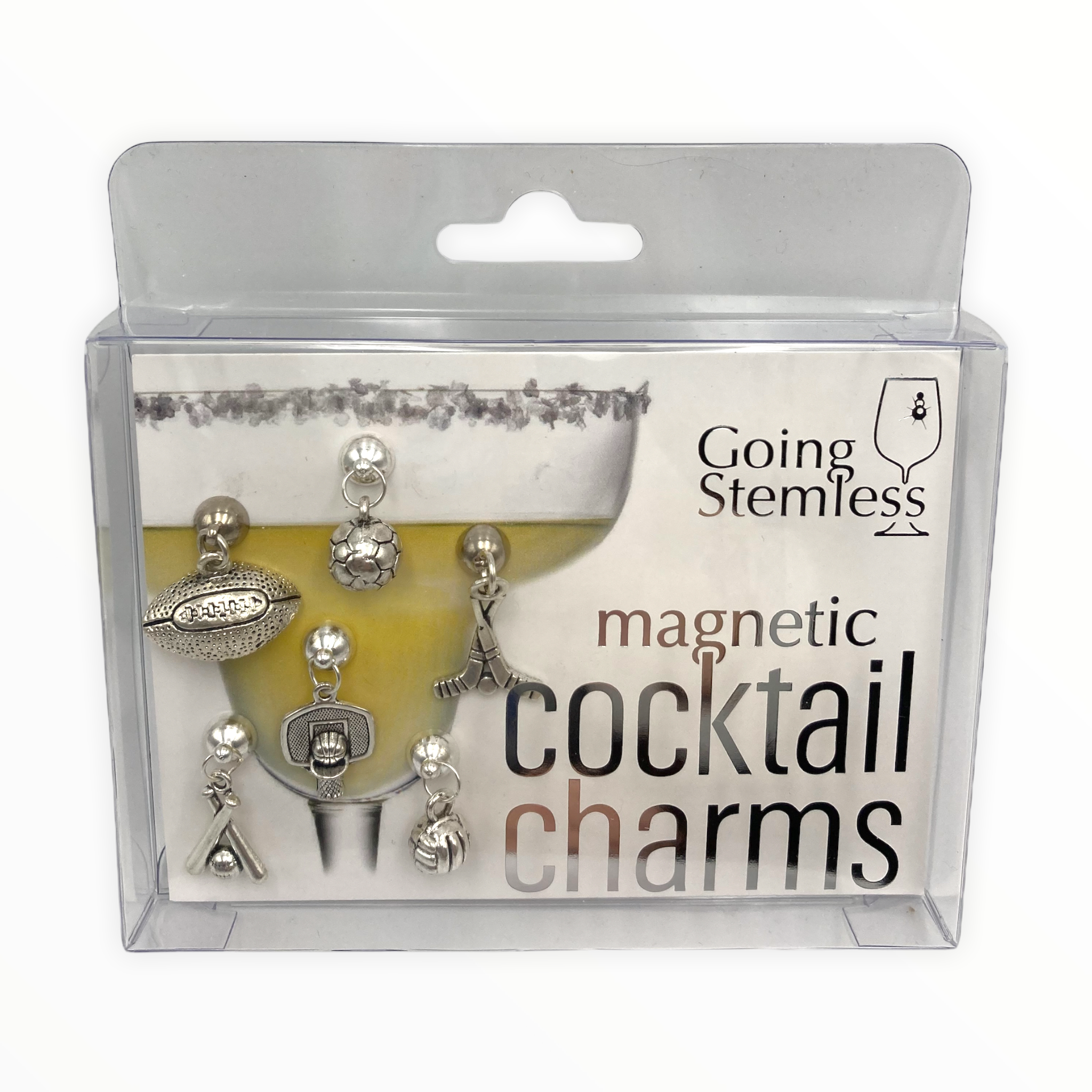 Going Stemless Magnetic Cocktail Charms - Wholesale Wine Charm - Ball Is Life Collection1
