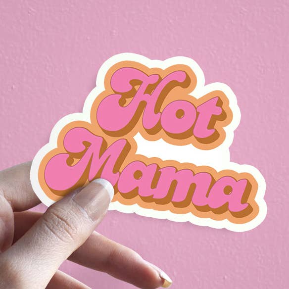 Hot Mama - Pegatina Premium para venta al por mayor de Strike and Burn Candles & Gifts