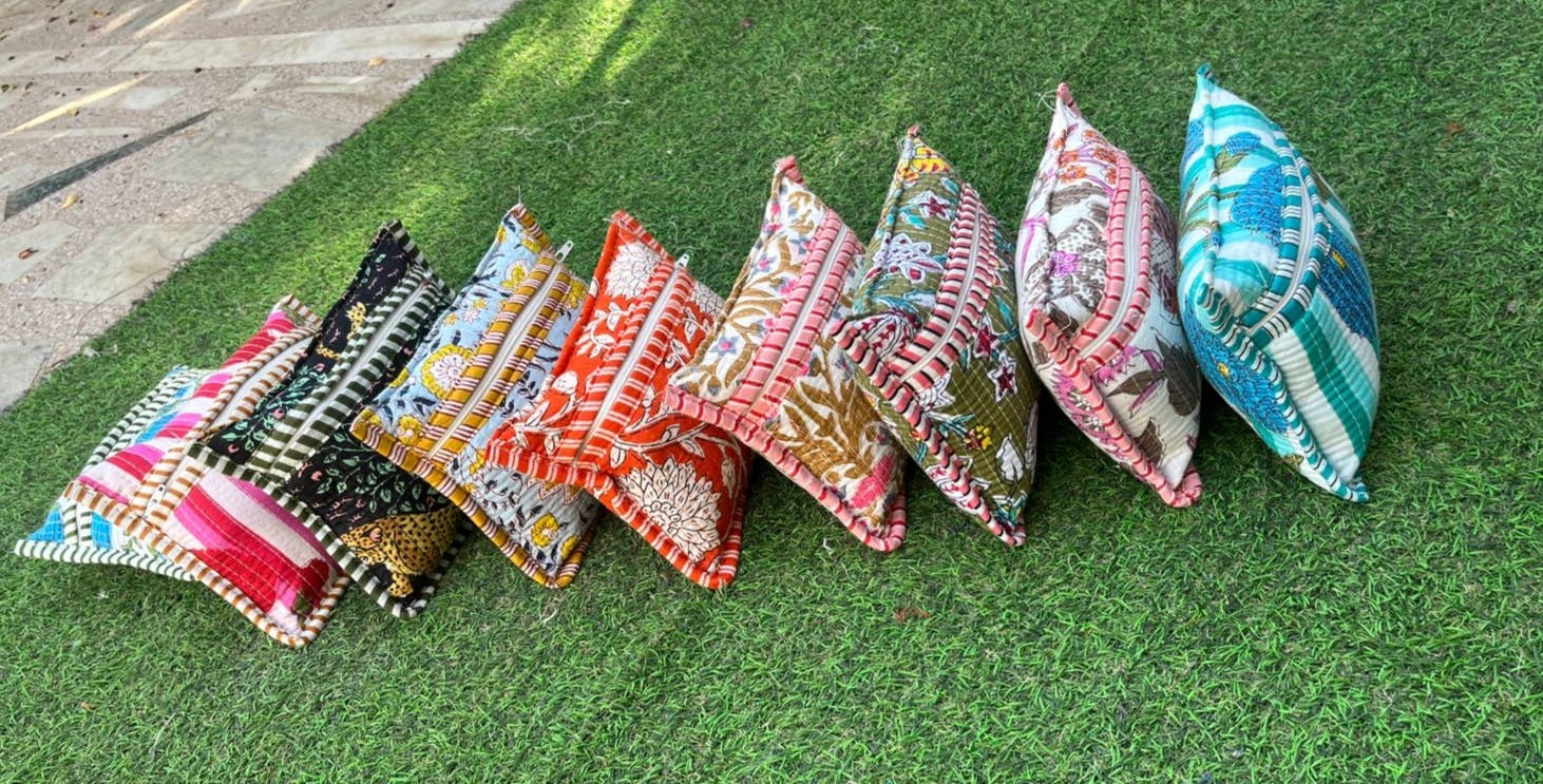 Bhawana Handicrafts - Wholesale Pouch - Women's - 5 Pieces clutch wallet keychain bag , quilted zipper pouch1