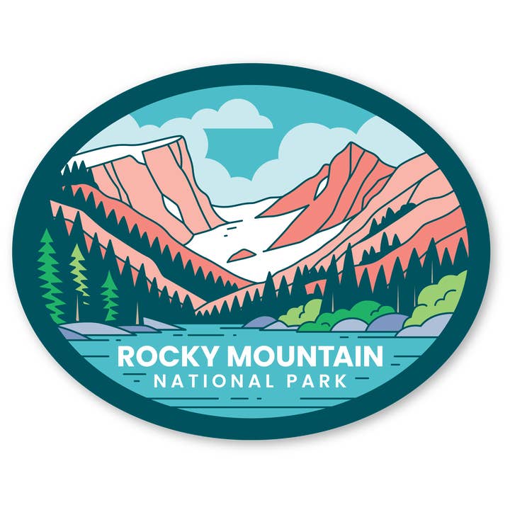 Desk Ornament - Rocky Mountain HD Badge for wholesale by Morris Magnets