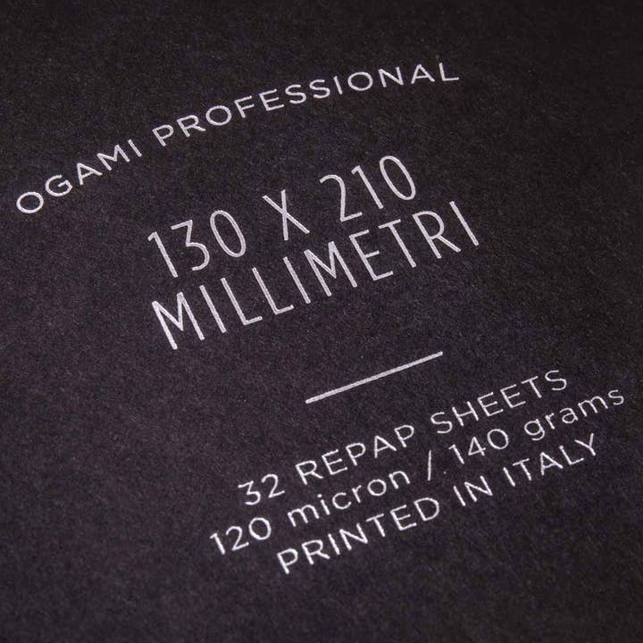 Ogami Collection - Vente Cahiers - BOX 8pcs - Carnet à couverture souple résistant à l'eau - Petite règle