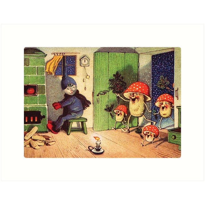 Lucca Paperworks - Wholesale Christmas Card - Magic Mushrooms | Holiday Greeting Card