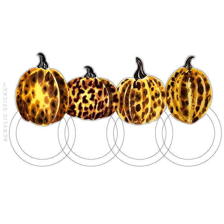 XO ACRYLICS | ACRYLIC STICKS - Wholesale Napkin Ring - TORTOISE SHELL GOURDS ACRYLIC NAPKIN RING COMBO