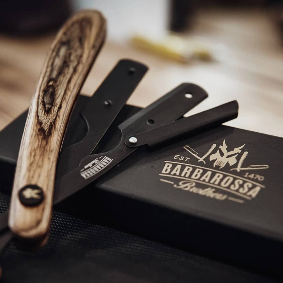 Barbarossa Brothers Online - Wholesale Razor - Men's - The Buccaneer: Cut Throat Razor - Brown Wood8