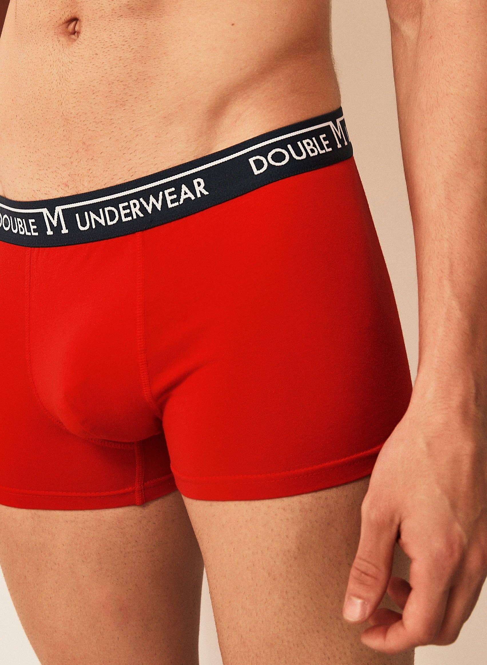 Double M - Wholesale Underwear - Men's - MEN'S BOXER SHORTS IN PLAIN COTTON1