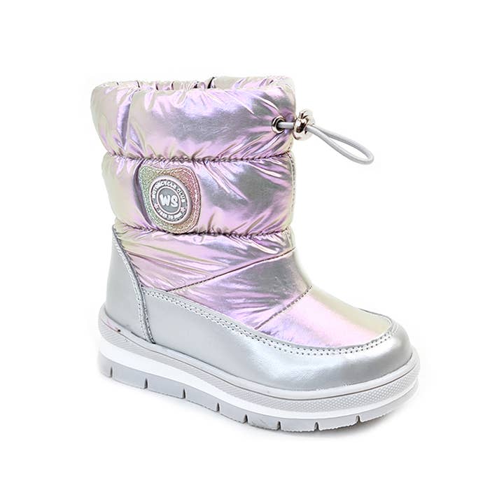 Weestep - Vendita all'ingrosso Stivali - Bambini - Scarpe termiche in ecopelle per bambini argentate R520967002 S