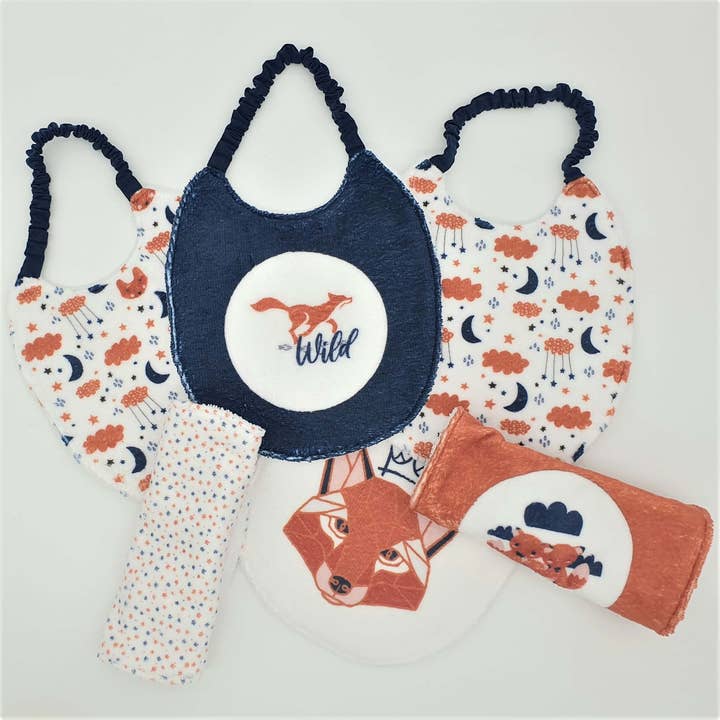 Les Ateliers d’Éliléa - Wholesale Baby Bib - Baby - Ultra-absorbent baby bibs - Fox collection