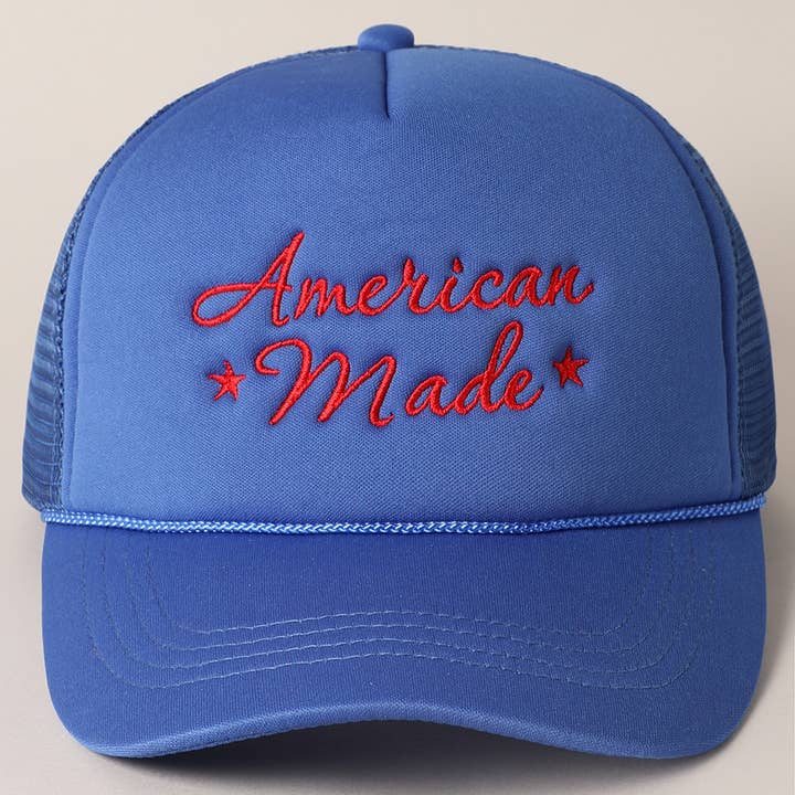 Fashion City - Wholesale Trucker Hat - Women's - American Made Embroidery Mesh Back Trucker Hat