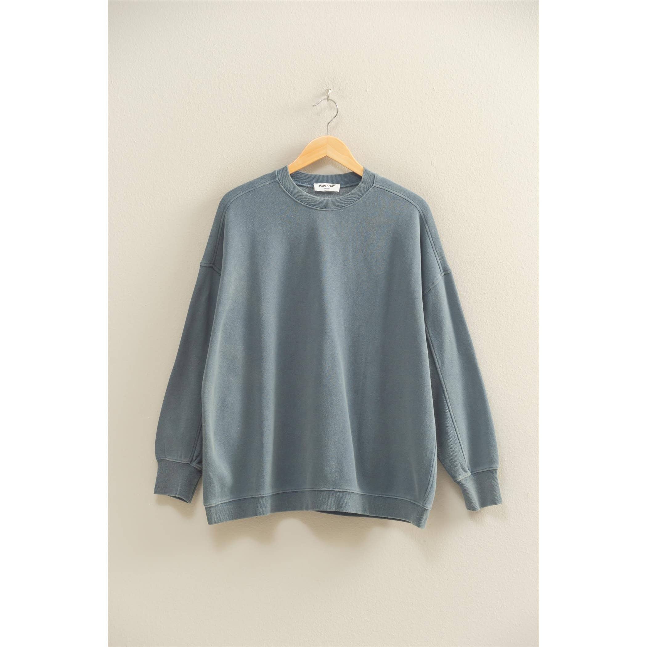 Double Zero - Wholesale Sweatshirt - Women's - Oversized Crew Neck Sweatshirt25