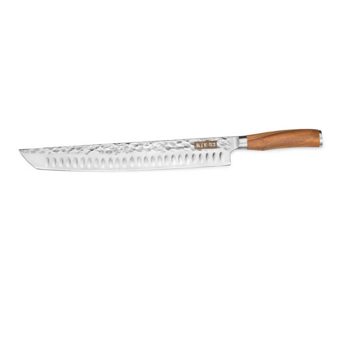 Classic Brisket XL 13" Carving Knife Handmade German Steel for wholesale by Route83 Knives
