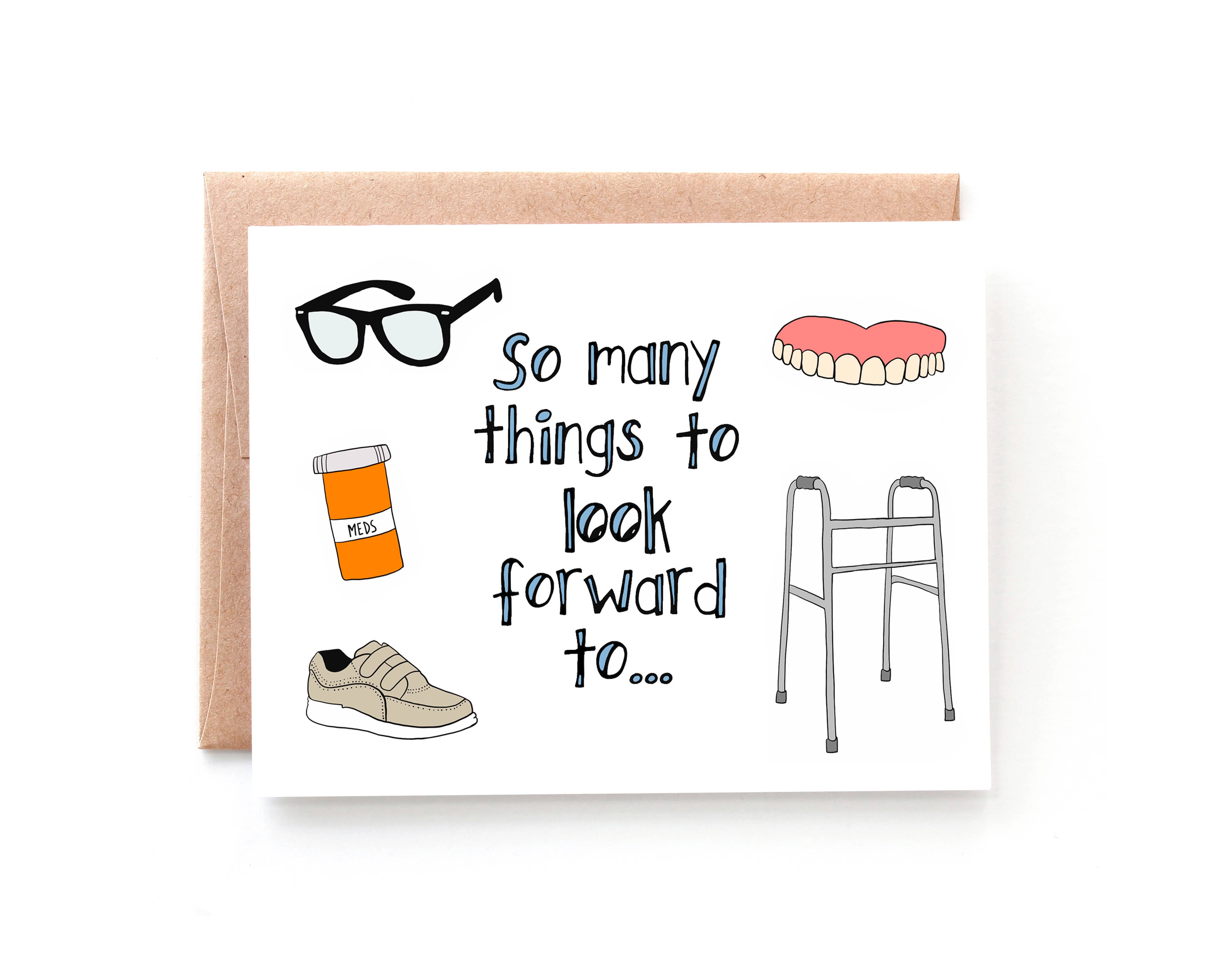 Yellow Daisy Paper Co. - Wholesale Birthday Card - So Many Things Birthday Card, Snarky Birthday, Getting Older1