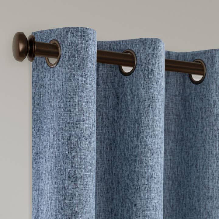 Awesome Home - Wholesale Curtain - Linen Texture Blackout Grommet Curtains Pair, 2 Panels28
