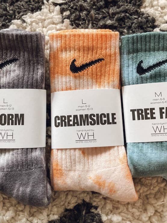 White House Co - Wholesale Socks - Unisex - Tie Dye Crewneck Socks