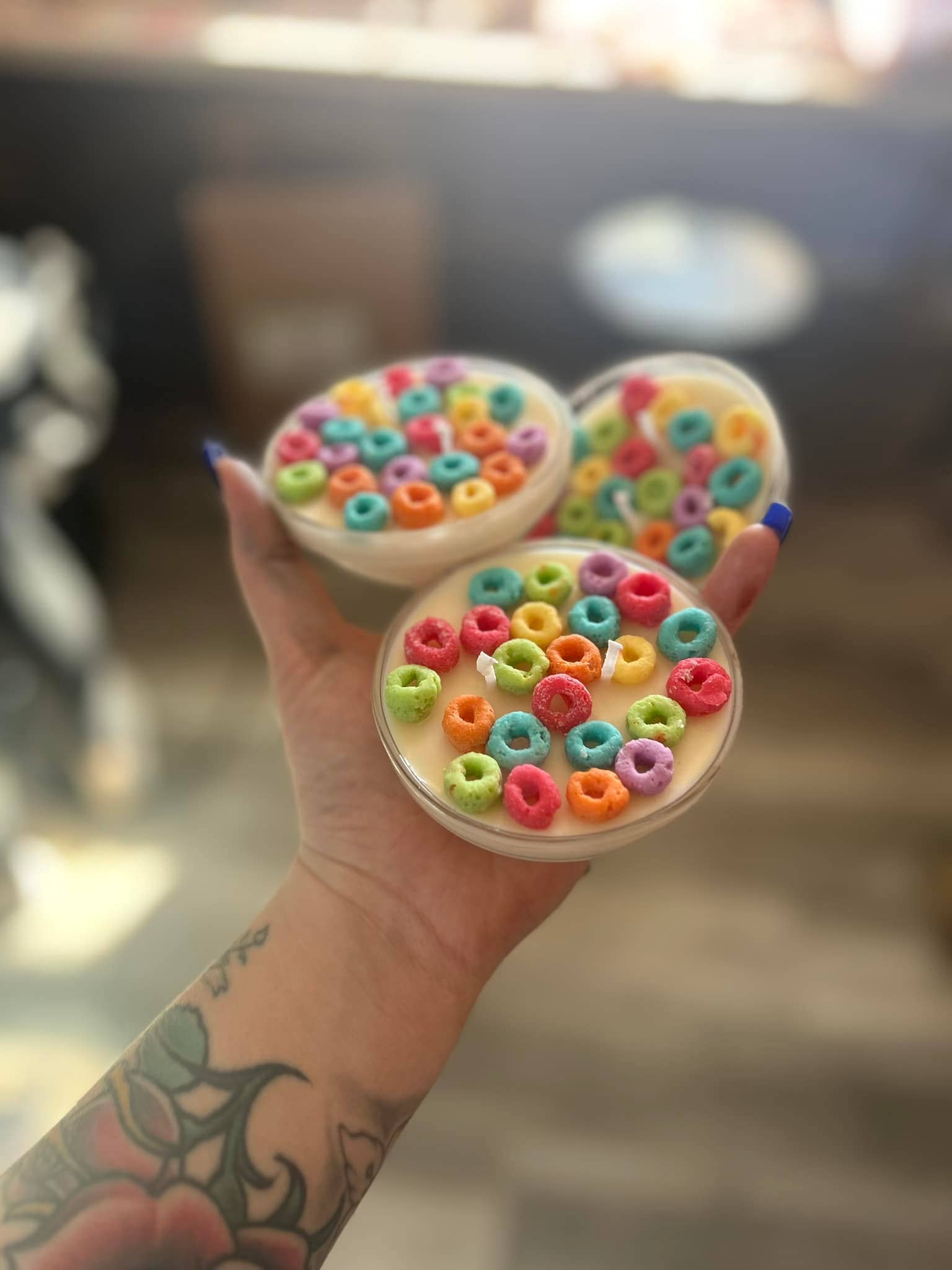 Pittman Candle Co. - Wholesale Novelty Candle - 5 oz Mini Fruity Loops Candle Bowl