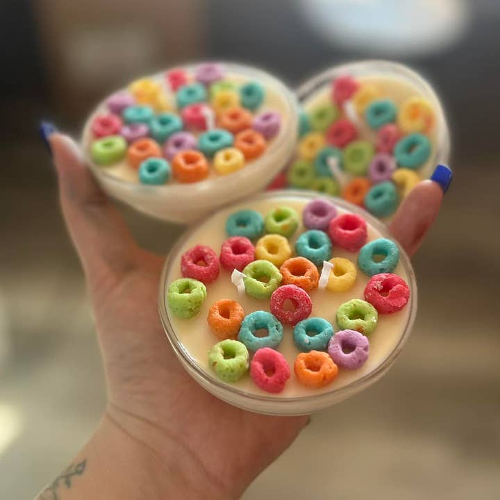 Pittman Candle Co. - Wholesale Novelty Candle - 5 oz Mini Fruity Loops Candle Bowl0