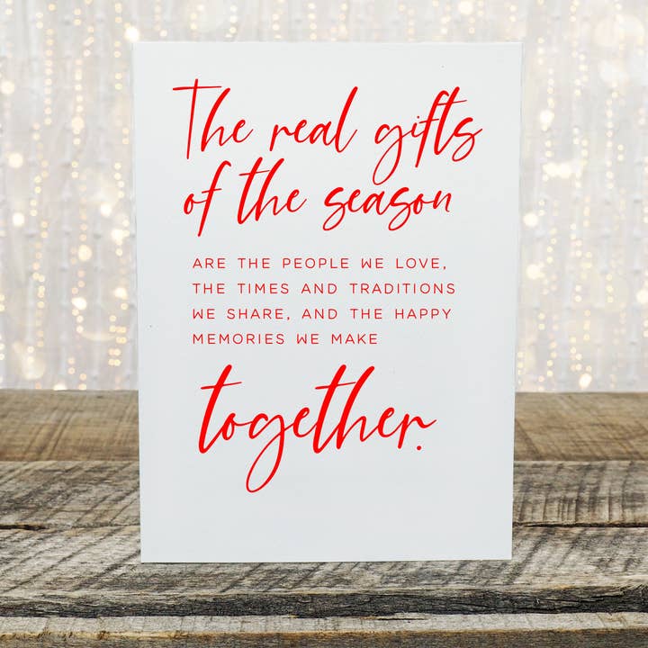 Echte cadeaus van het seizoen kerstkaart voor wholesale door Card & Story