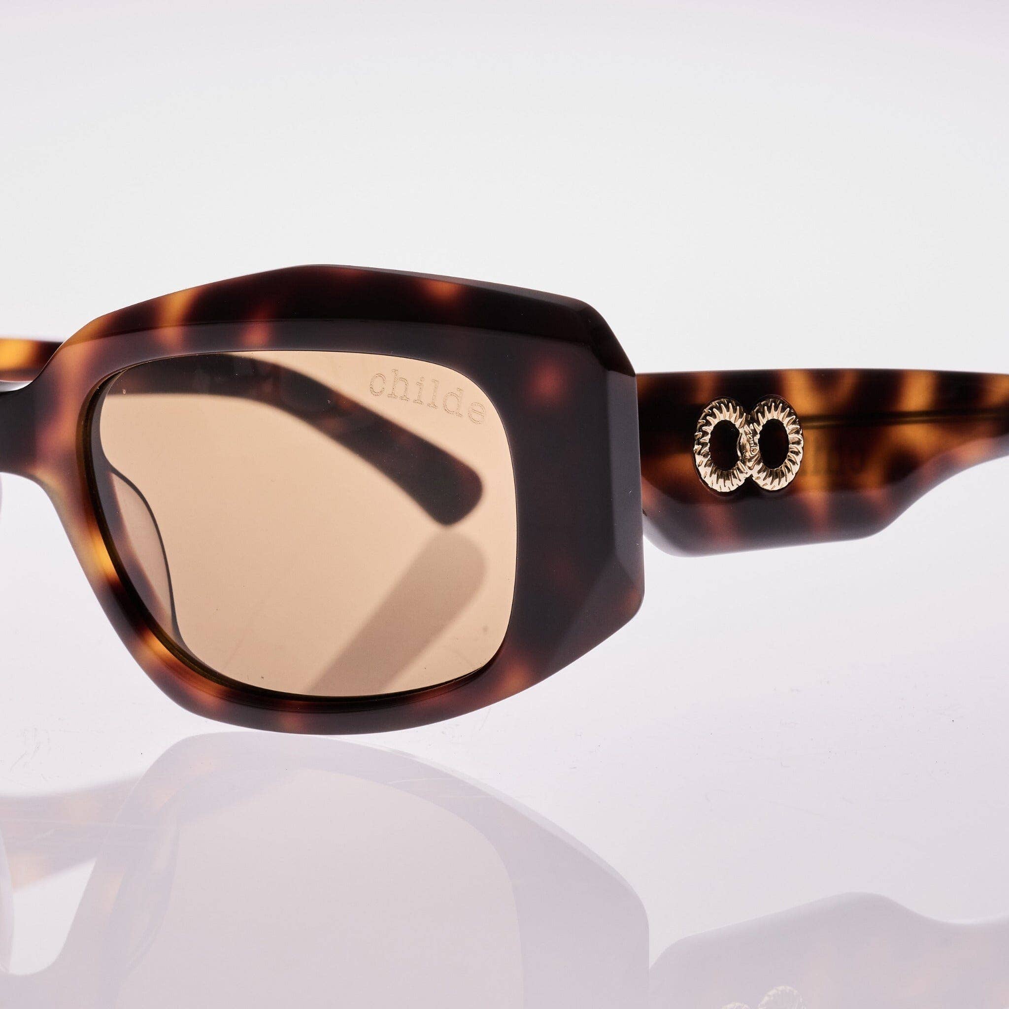 Childe Eco Eyewear - Wholesale Sunglasses - Women's - VIVIFY Gloss Autumn Tort | Amber Bio Lens6