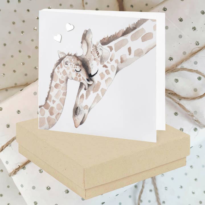 Zilveren Oorbellen – Handgemaakte Giraffe Studs in Elegante Cadeaudoos voor wholesale door Crumble & Core