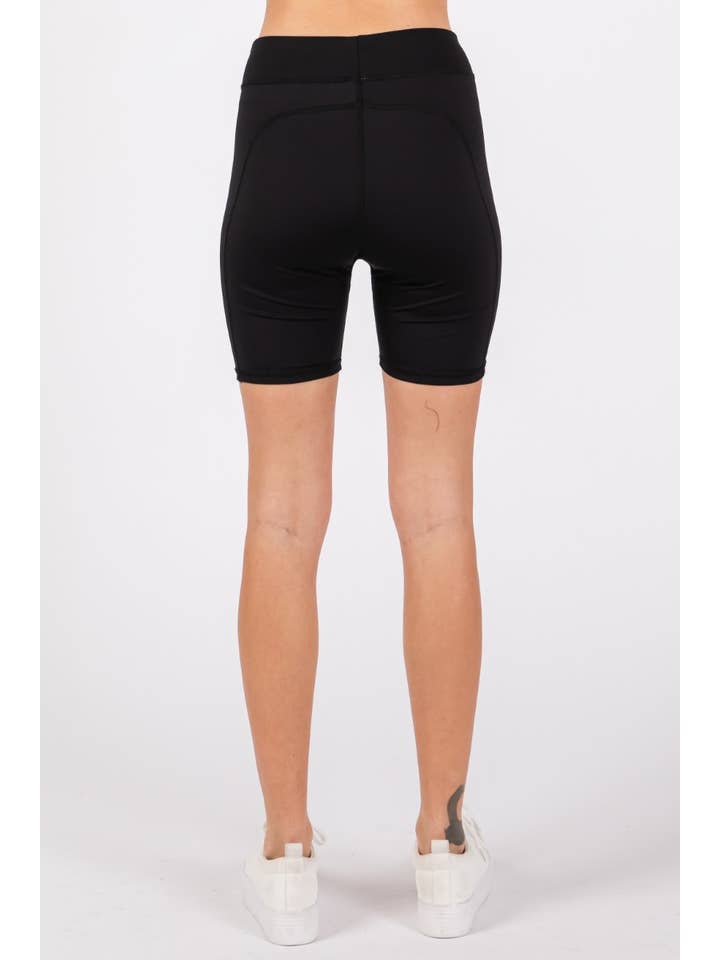 ZiA Apparel - Wholesale Athletic Shorts - Women's - YOGA COMPRESSION HIGH-RISE BIKER SHORTS