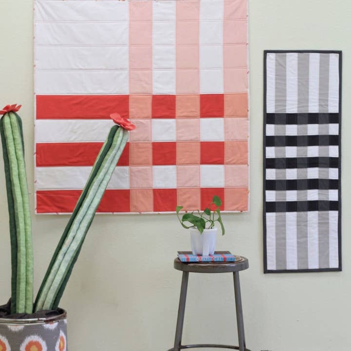 Modern Textiles - Wholesale Craft Sewing Kit - Patchwork Plaid Quilt Paper Pattern1