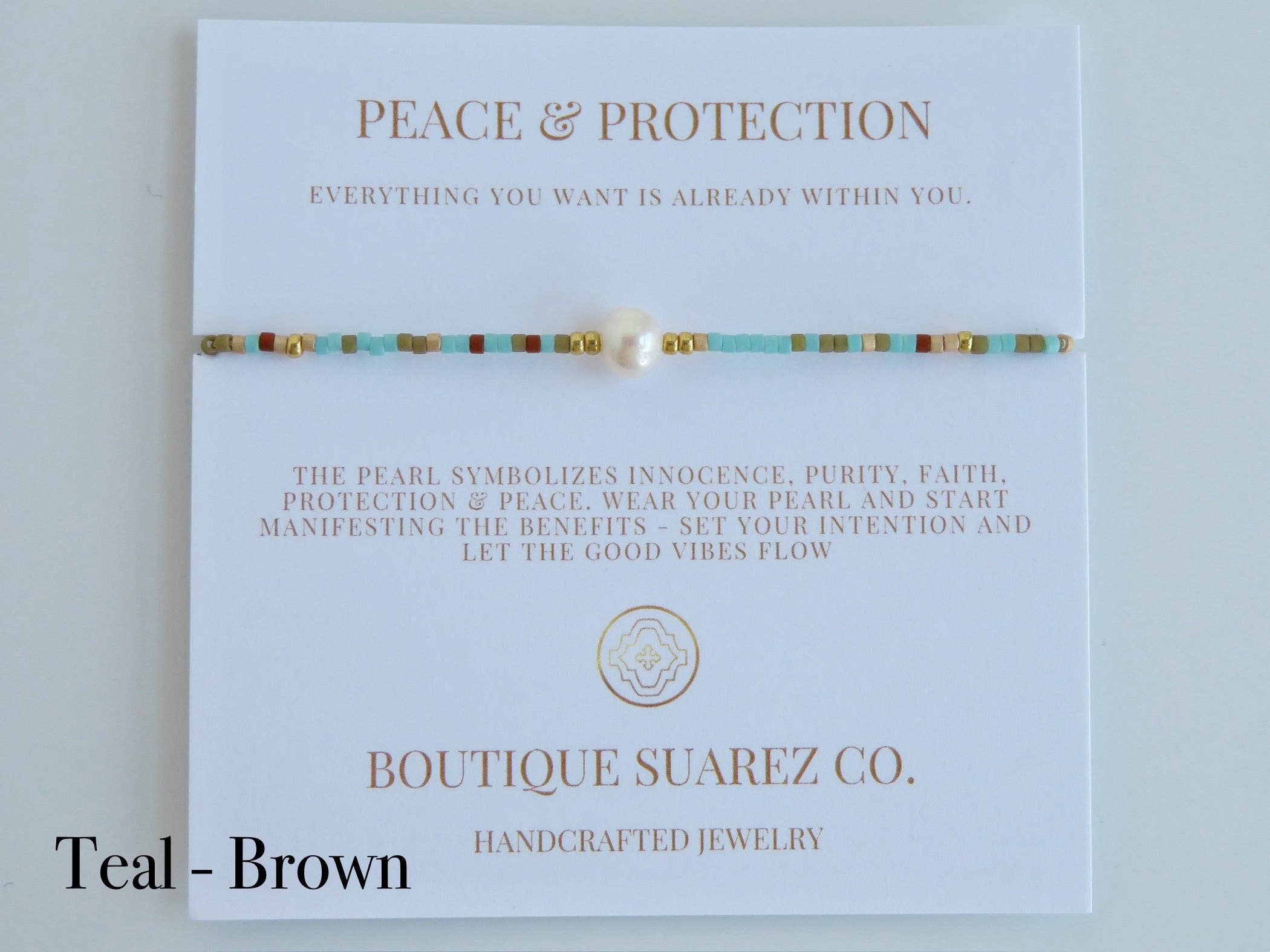 Boutique Suarez Co. - Wholesale Beaded Bracelet - Manifest Peace - Pearl Bracelet9