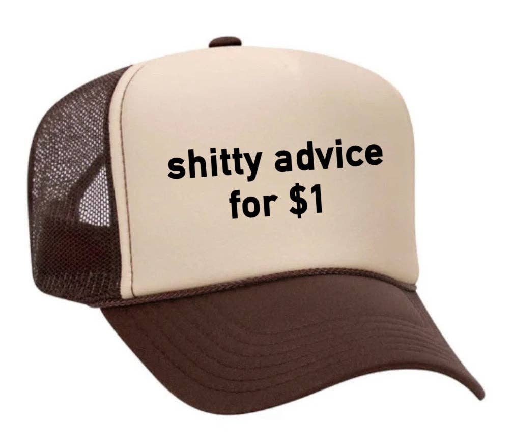 Inappropriate Trucker Hats - Wholesale Trucker Hat - Unisex - Shitty Advice for $1 Trucker Hat3