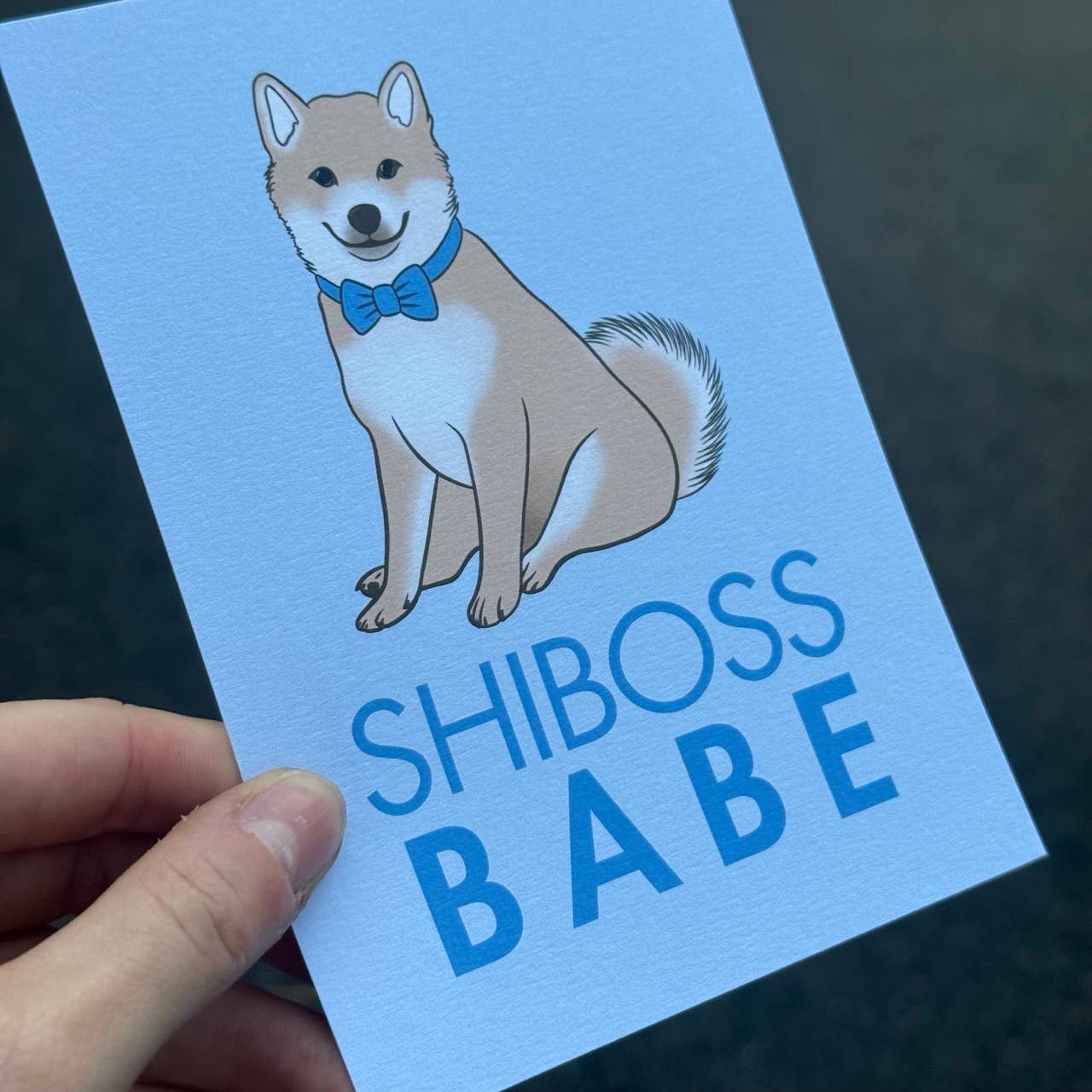 LOLLYPOPARTSTUDIO - Wholesale Everyday Greeting Card - Carte Shiba « Shiboss Babe »5