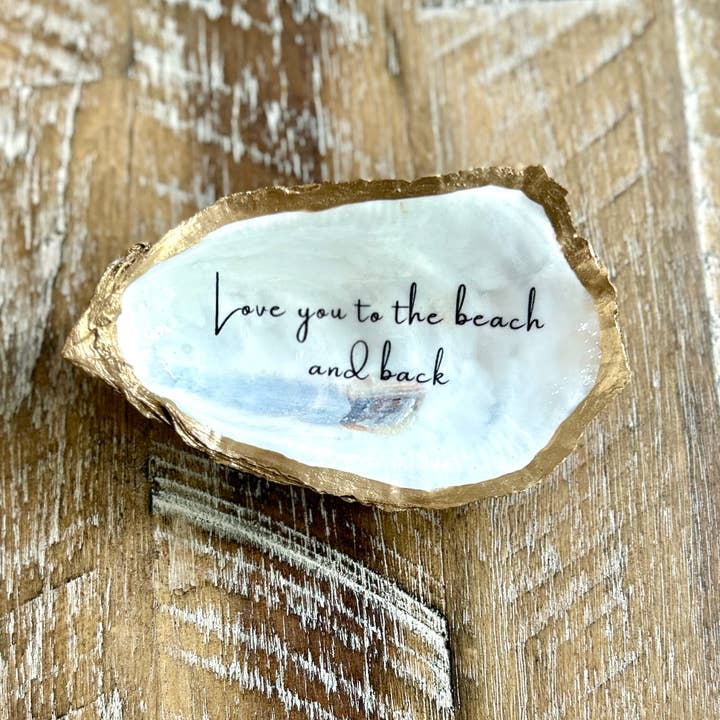 Coast and Cork - Wholesale Jewelry Dish - Love you to the beach and back - Oyster Trinket Dish2