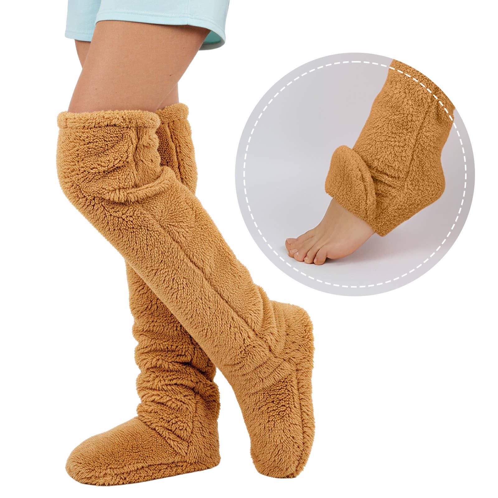 Wrapables.com - Wholesale Socks - Women's - Wrapables Fuzzy Thigh High Leg Warmer Socks5