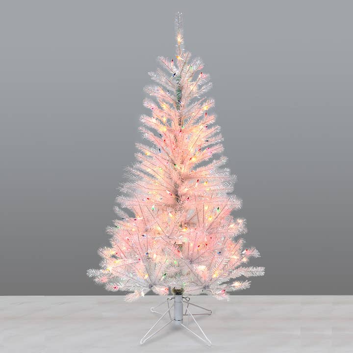 Kurt S. Adler, Inc. - Wholesale Artificial Christmas Tree - 4.5'PRELIT GLASSTN PINE TREE+MULT LIGHTS