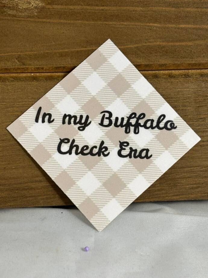 In mijn Buffalo Check Era Sticker voor wholesale door Izzys Clean Living