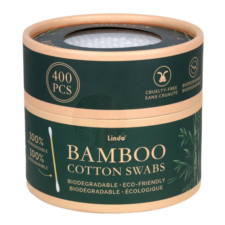 Lindo – wholesale Cotton bud/Q-tip – Lindo Bamboo Cotton Swabs - 400pcs/pk