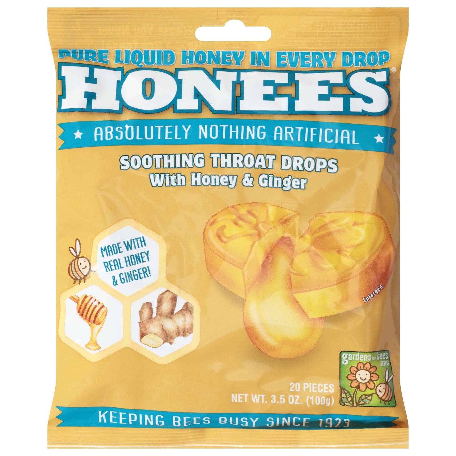 Everyday Supply Co - Wholesale Lozenges/Cough Drops - Honees - Drops Honey Ginger - Ea Of 1-3.5 Oz0
