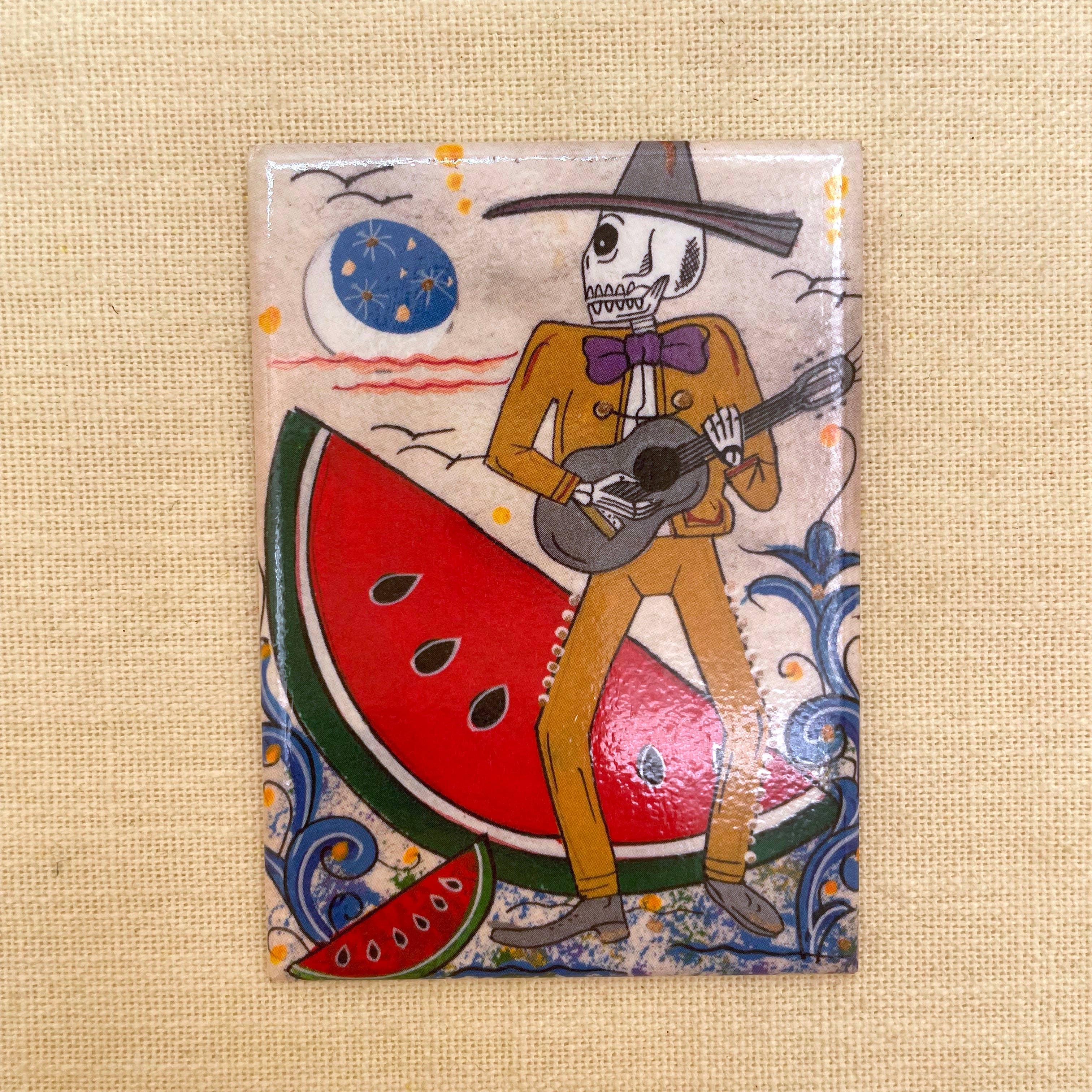 Tesoros Trading Company – Engroshandel Magnet – Sandia Guitar Man Magnet, USA