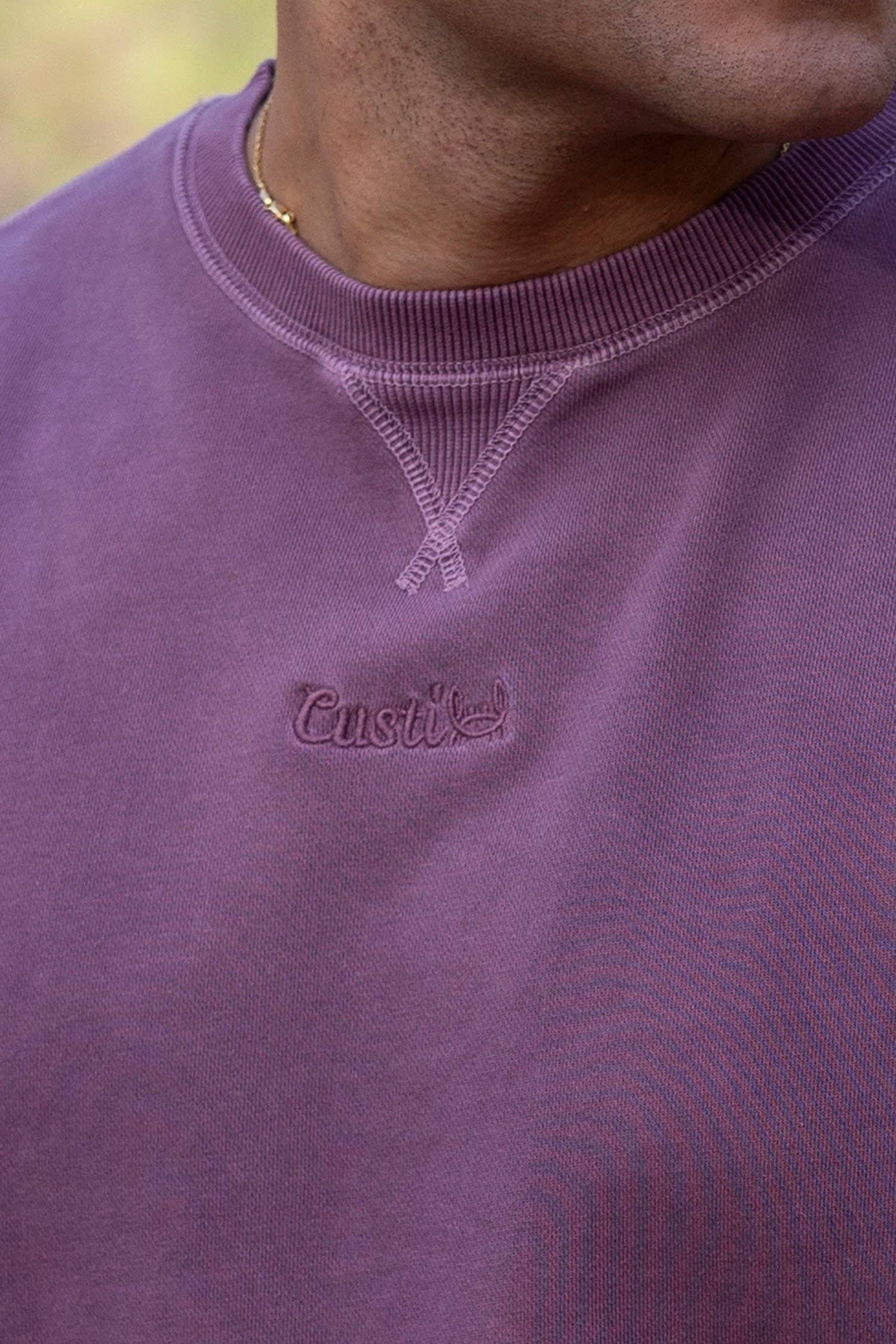 Custi Mikelo: Men's Clothing & Christmas Gifts - Wholesale Sweatshirt - Men's - Washed Burgundy Sweatshirt | Palermo2