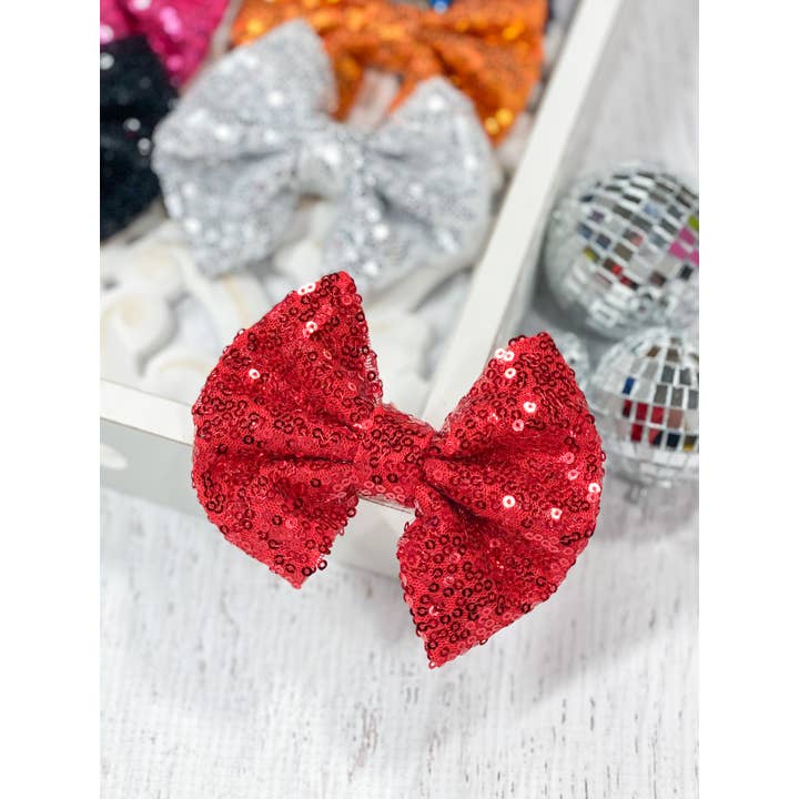 The Hair Bow Company - Wholesale Hair Bow - Kids - Fancy Sequin Hair Bow