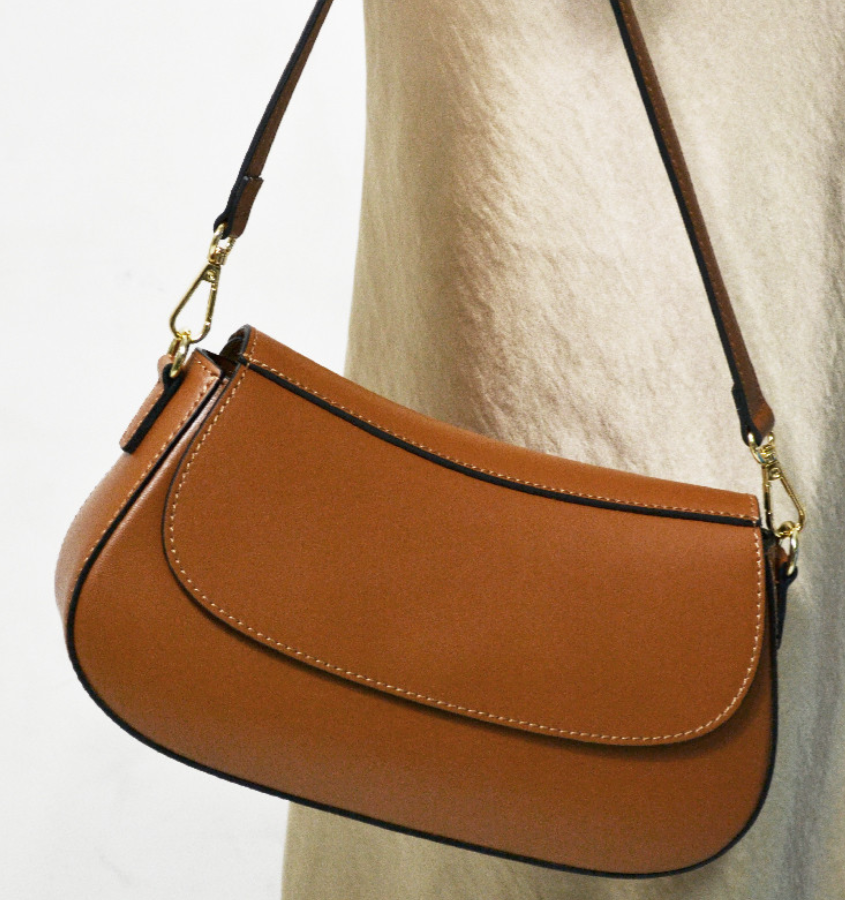 JIJOU CAPRI - Wholesale Satchel - Women's - ITBACA Italian Stylish Brown Leather Satchel JIJOU CAPRI1