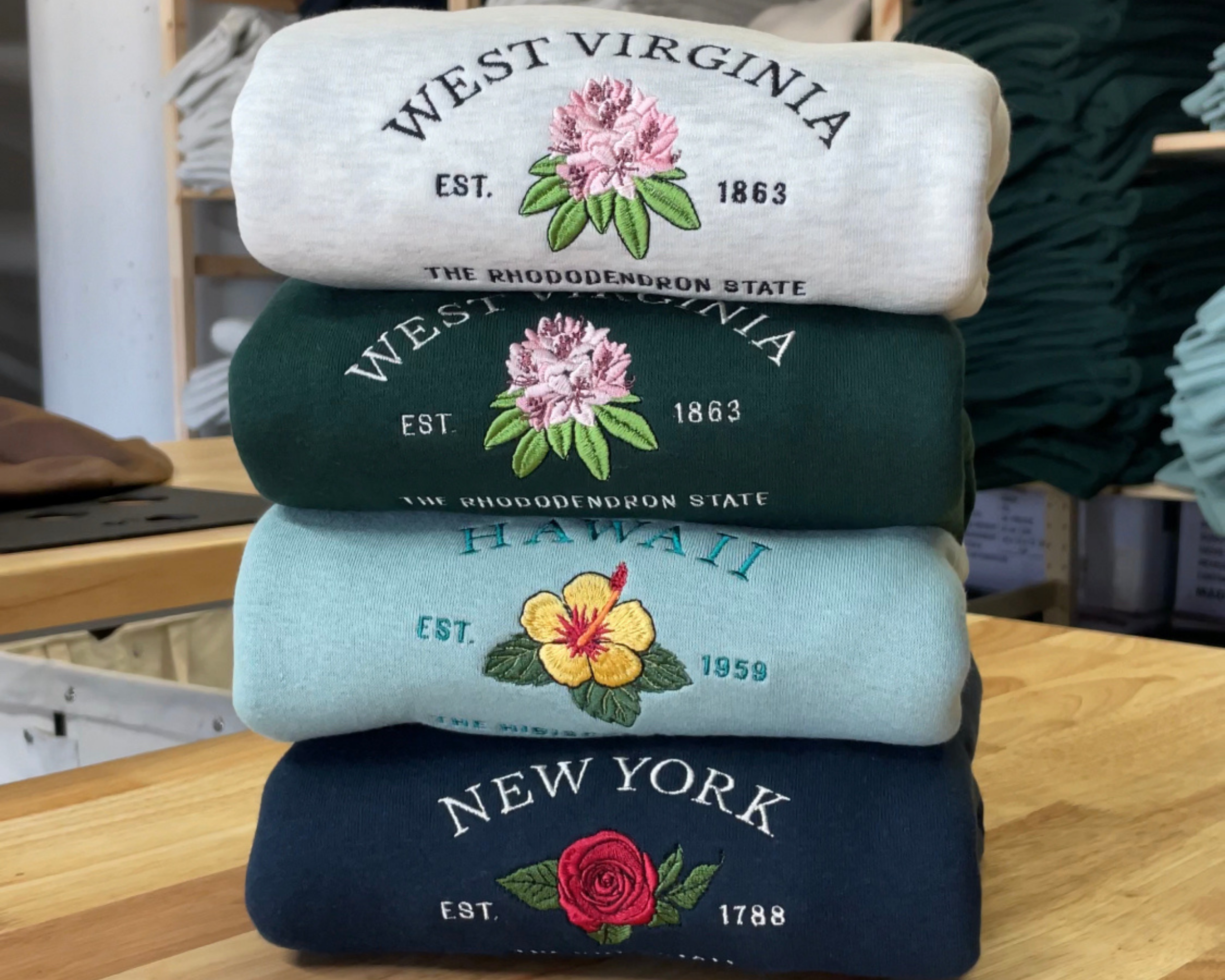 Sun Milk - Vente Sweat-shirt à imprimés – femme - Équipe Rhododendron de Virginie-Occidentale2