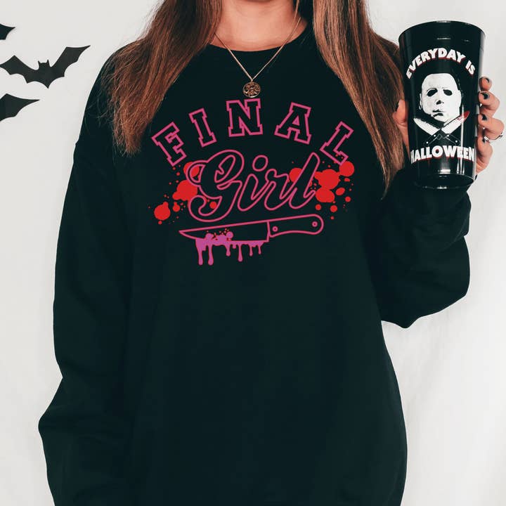 Final Girl Crewneck Sweatshirt for wholesale by femfetti