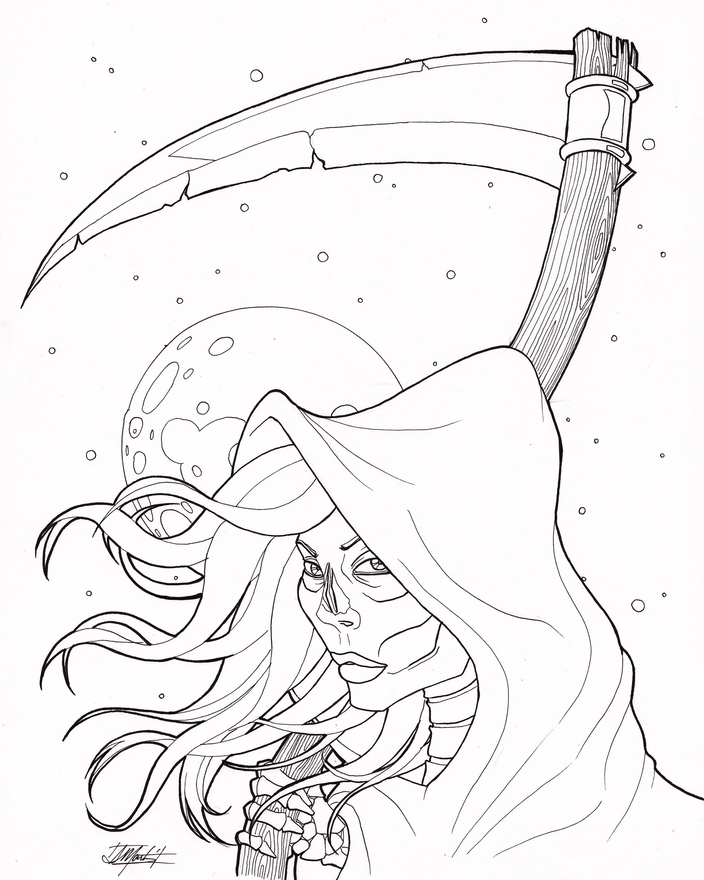 Indi Martin Art - Wholesale Coloring & Activity Book - Adult - Coloring Book: Dangerous Women - Fantasy2