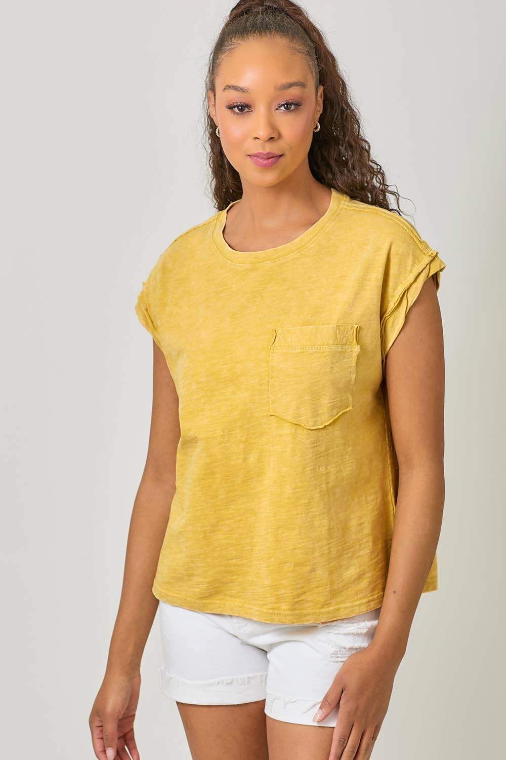 Mystree - Wholesale T-Shirt - Women's - 61119 Washed Slouchy Essential Tee21