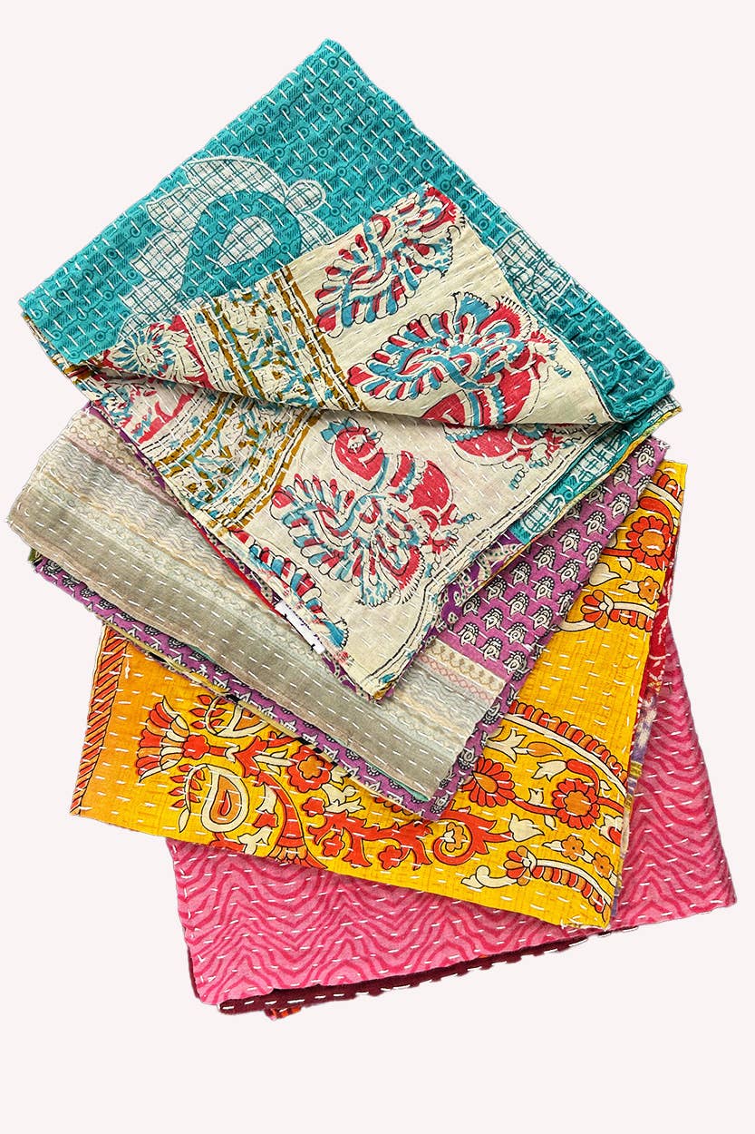 Sevya Handmade – wholesale Dinner & cloth napkin – Kantha Napkins, Set of 410